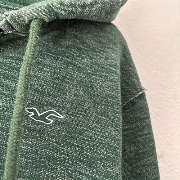 Y2K Hollister Lime Green Slime Zip-Up Hoodie Size XL Surf Abercrombie and Fitch - Picture 3 of 7